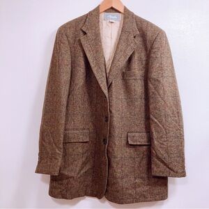 Pietrafesa Wool Blazer Brown Tartan - Business Luxury Elegant Coat Plus 14